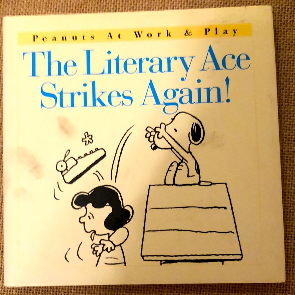 Vintage peanuts at work and play book
